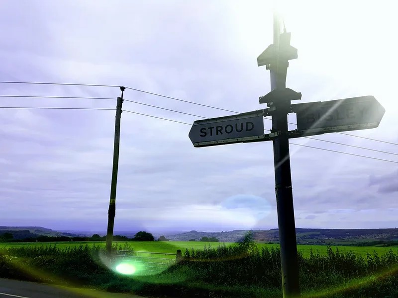 Country signpost in the Cotswolds